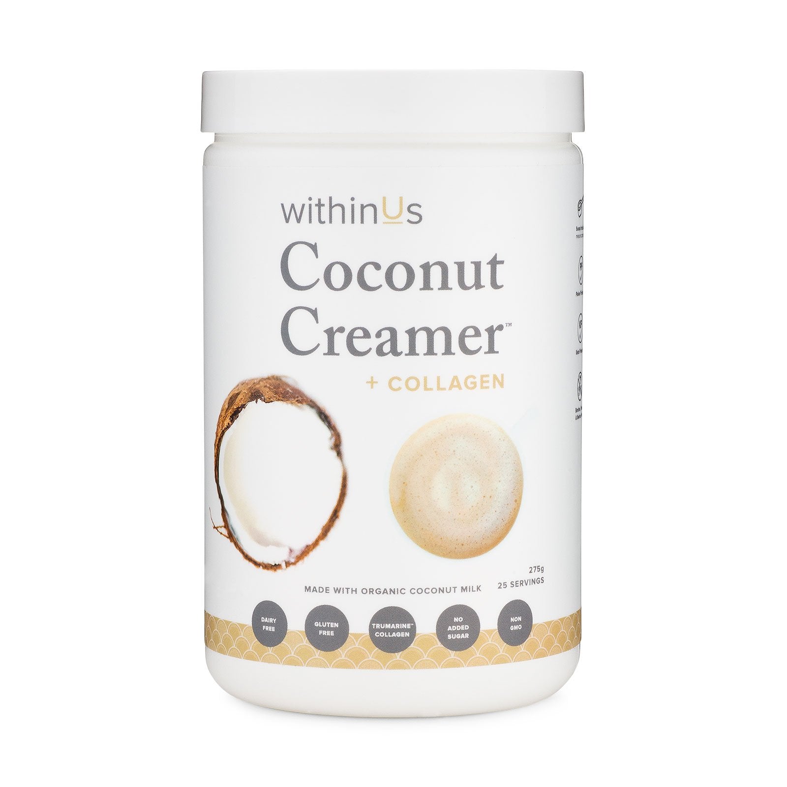 withinUs Coconut Creamer + TruMarine™ Collagen - INVU Skin | Regina, SK